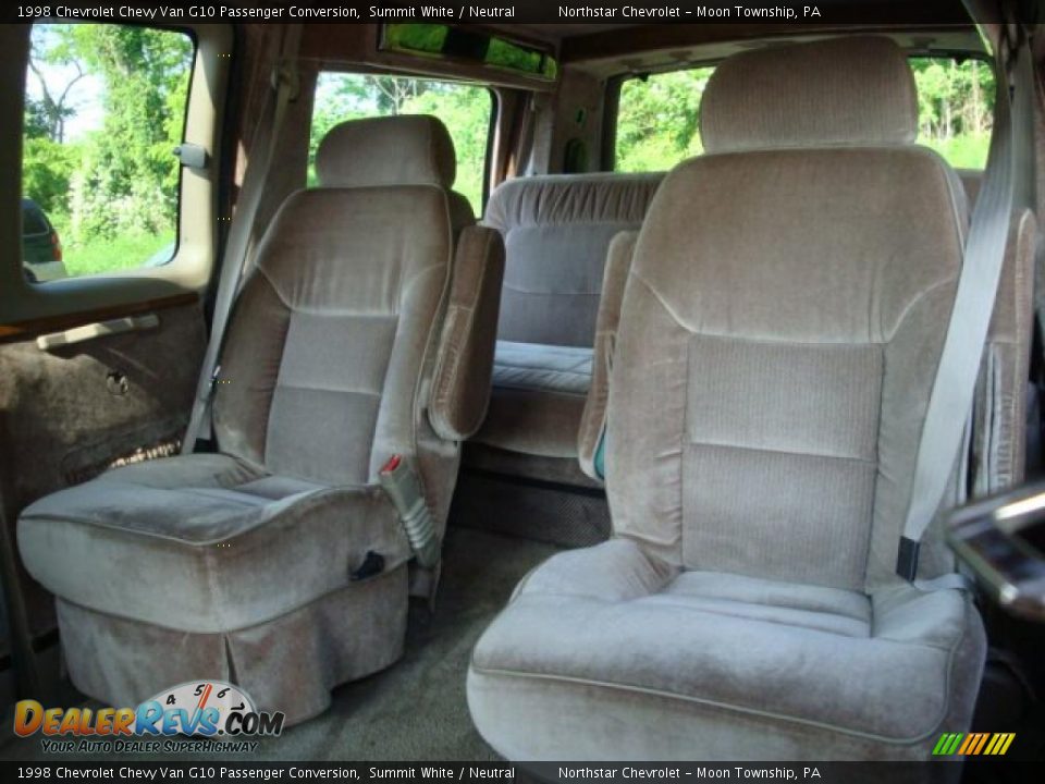 1998 Chevrolet Chevy Van G10 Passenger Conversion Summit White / Neutral Photo #14