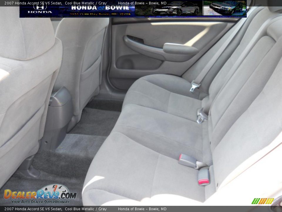 2007 Honda Accord SE V6 Sedan Cool Blue Metallic / Gray Photo #13