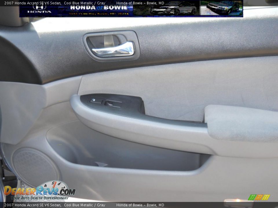 2007 Honda Accord SE V6 Sedan Cool Blue Metallic / Gray Photo #14