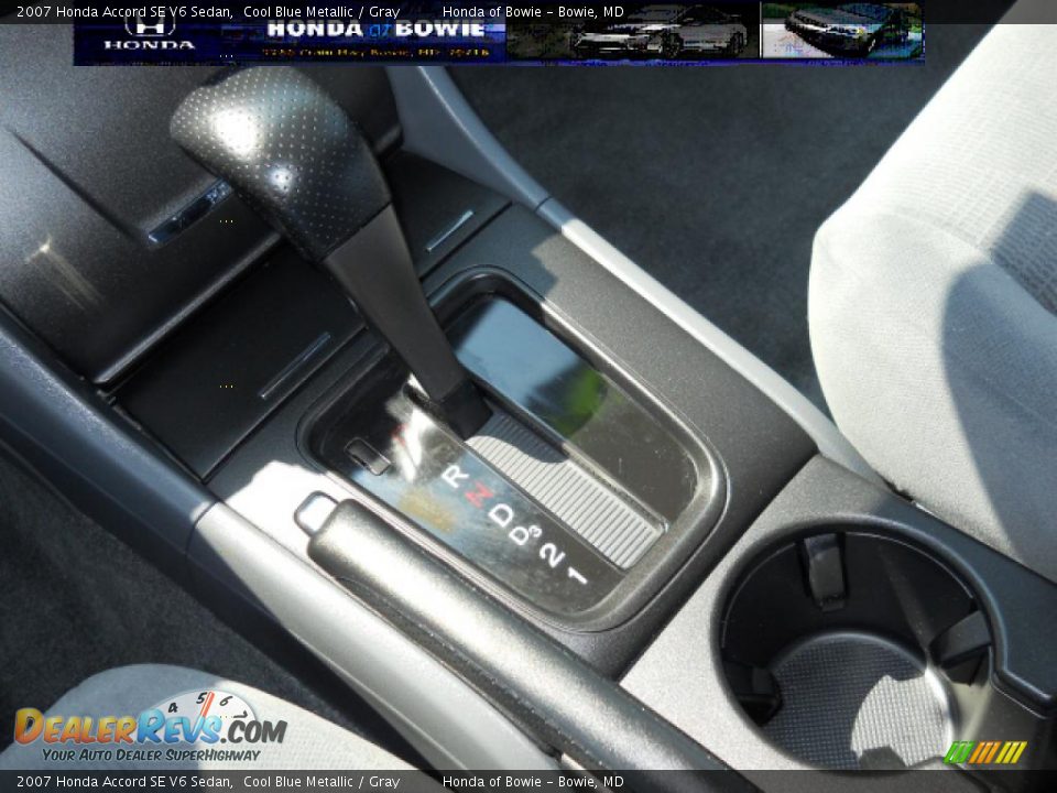 2007 Honda Accord SE V6 Sedan Cool Blue Metallic / Gray Photo #17