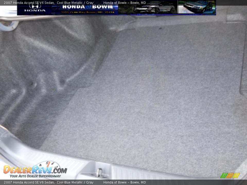 2007 Honda Accord SE V6 Sedan Cool Blue Metallic / Gray Photo #19