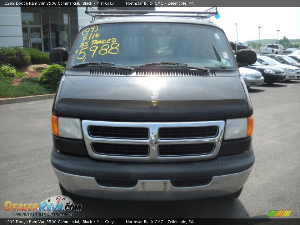 1999 Dodge Ram Van 3500 Commercial Black / Mist Gray Photo #2