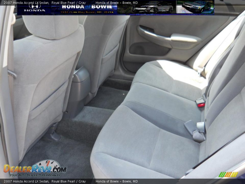 2007 Honda Accord LX Sedan Royal Blue Pearl / Gray Photo #13