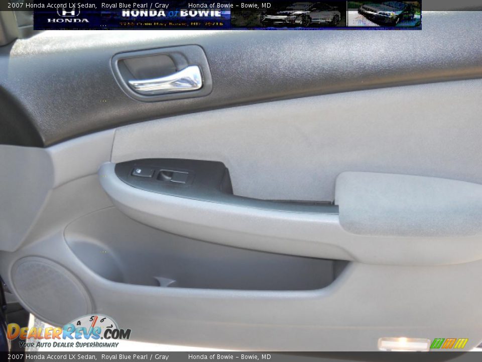 2007 Honda Accord LX Sedan Royal Blue Pearl / Gray Photo #14