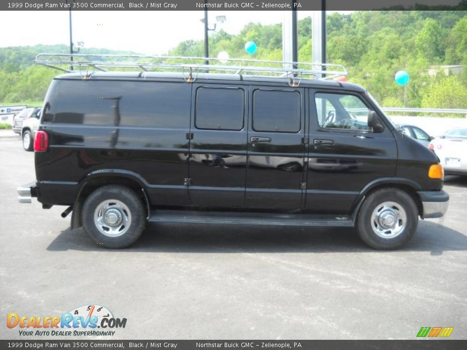 1999 Dodge Ram Van 3500 Commercial Black / Mist Gray Photo #4