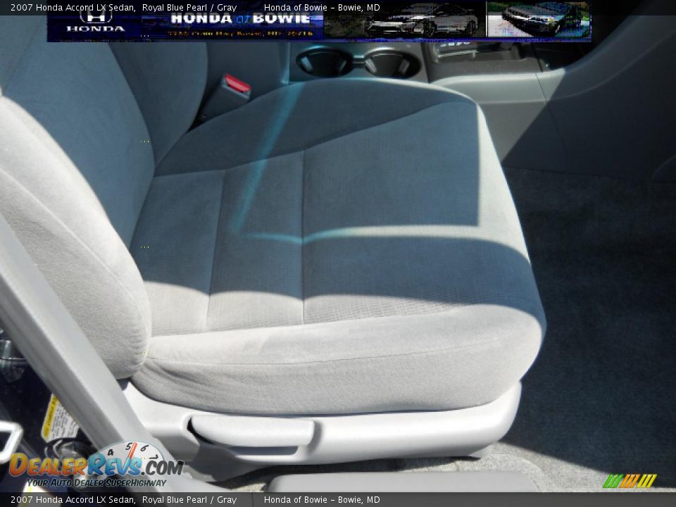 2007 Honda Accord LX Sedan Royal Blue Pearl / Gray Photo #15
