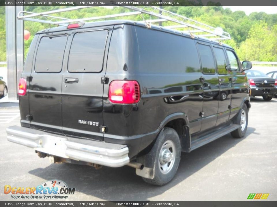 1999 Dodge Ram Van 3500 Commercial Black / Mist Gray Photo #6