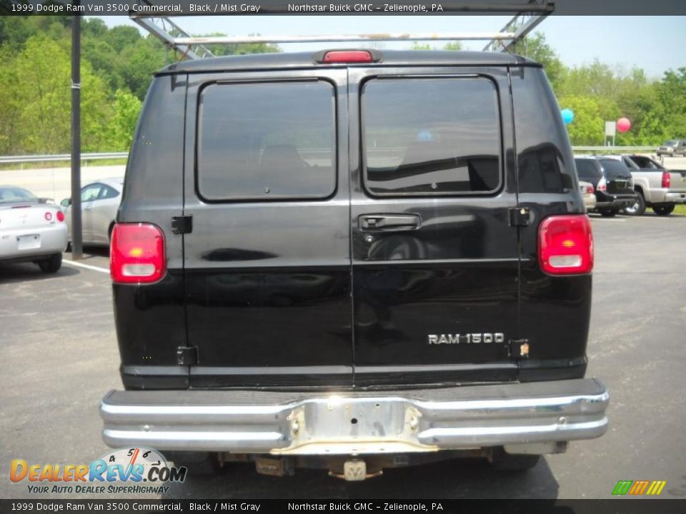 1999 Dodge Ram Van 3500 Commercial Black / Mist Gray Photo #7