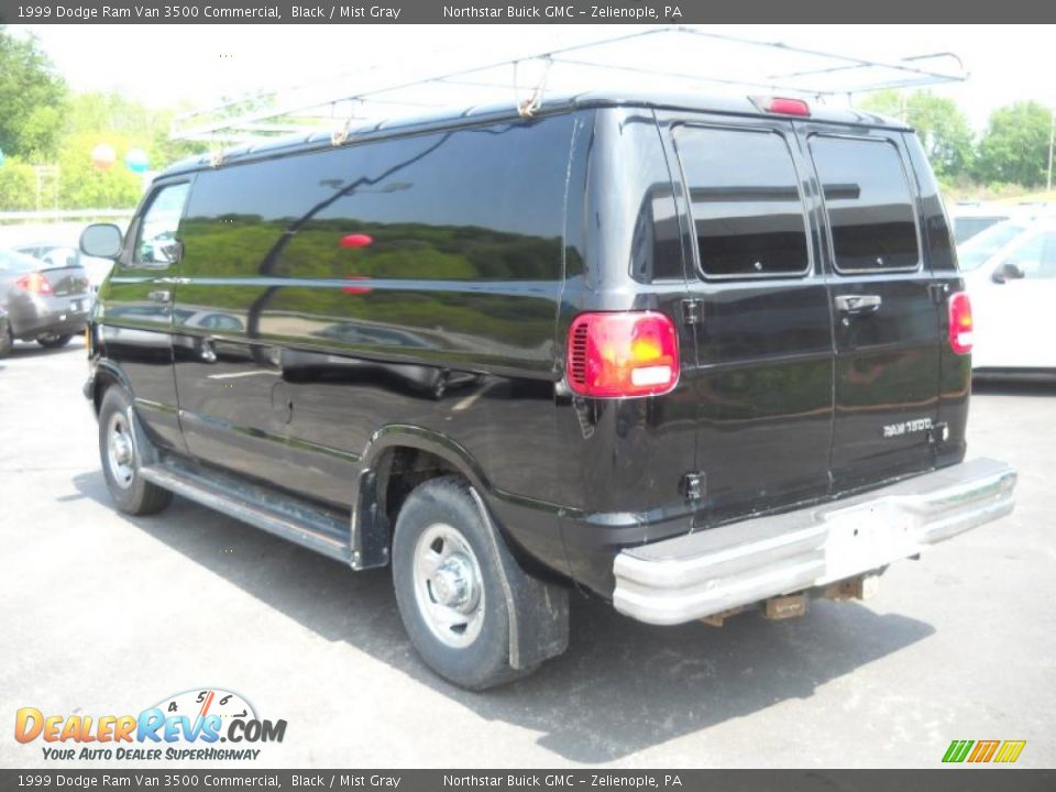 1999 Dodge Ram Van 3500 Commercial Black / Mist Gray Photo #8