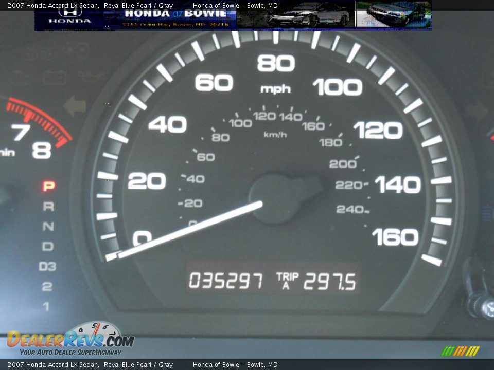 2007 Honda Accord LX Sedan Royal Blue Pearl / Gray Photo #19