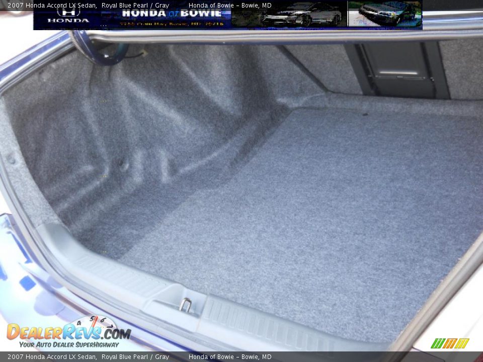 2007 Honda Accord LX Sedan Royal Blue Pearl / Gray Photo #20