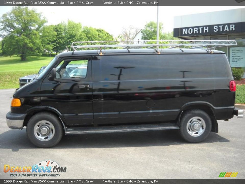 1999 Dodge Ram Van 3500 Commercial Black / Mist Gray Photo #10