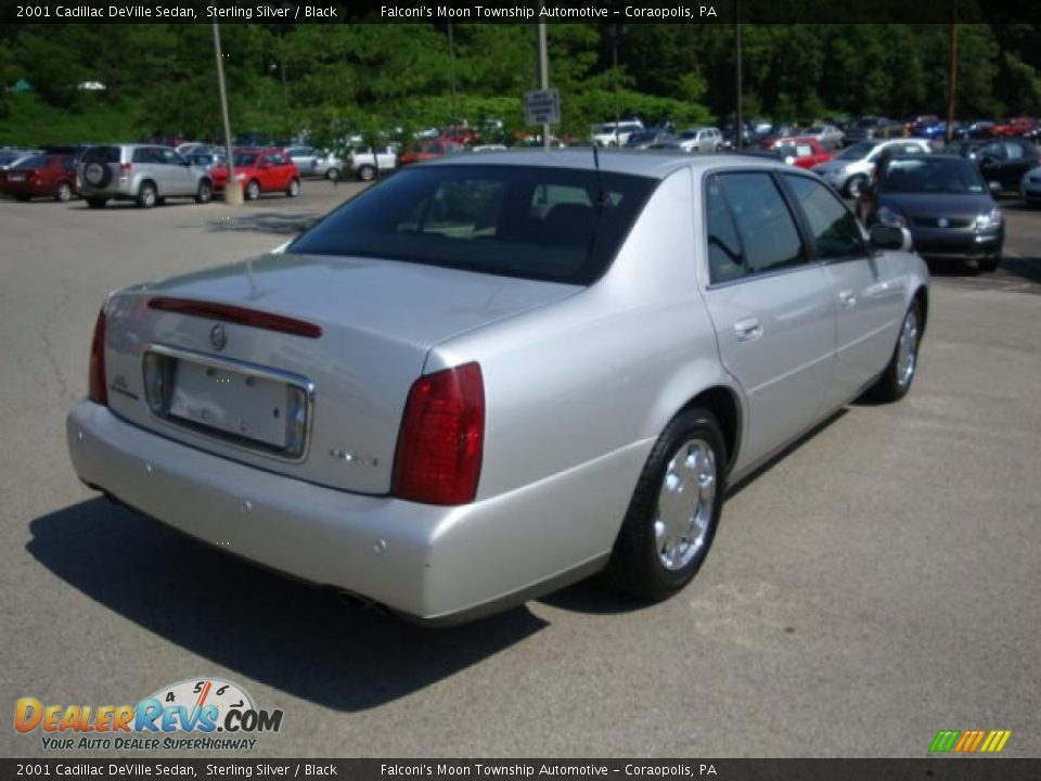 2001 Cadillac DeVille Sedan Sterling Silver / Black Photo #2