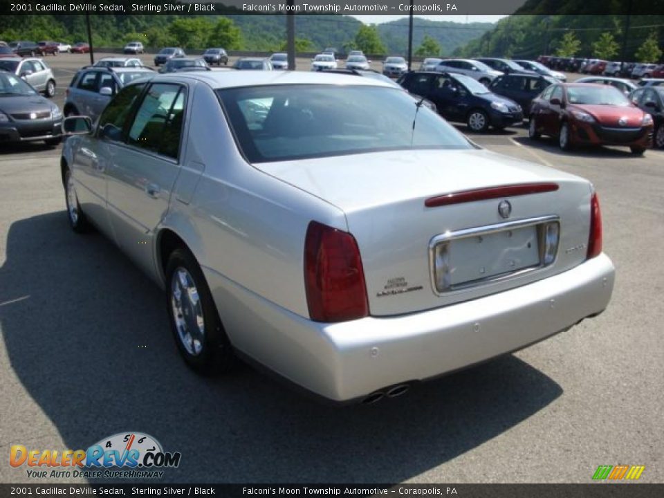 2001 Cadillac DeVille Sedan Sterling Silver / Black Photo #4