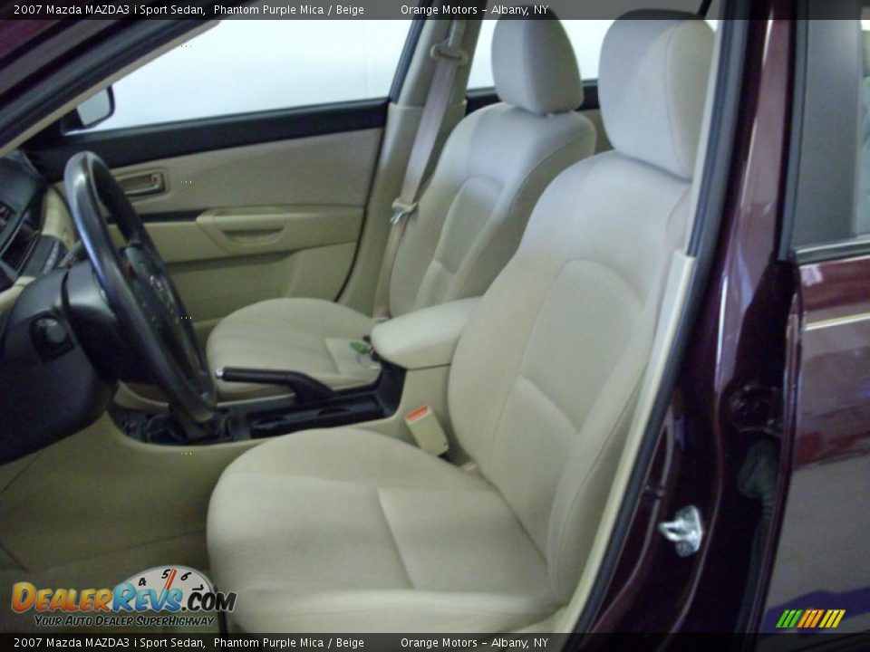 2007 Mazda MAZDA3 i Sport Sedan Phantom Purple Mica / Beige Photo #6