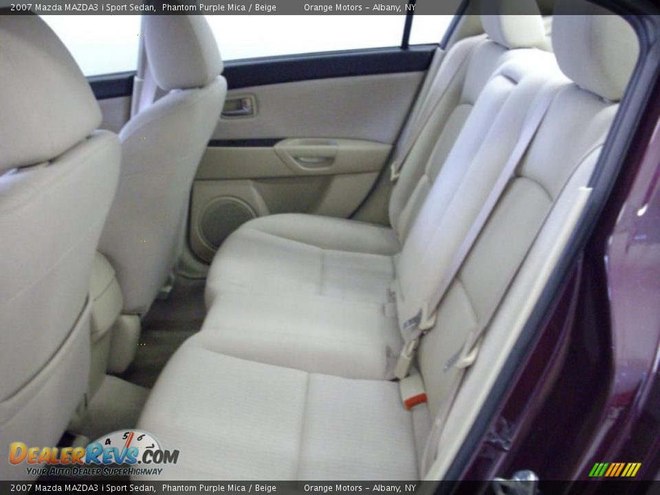 2007 Mazda MAZDA3 i Sport Sedan Phantom Purple Mica / Beige Photo #7