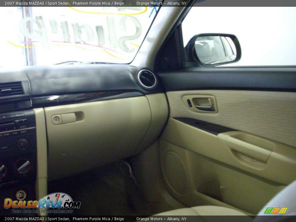 2007 Mazda MAZDA3 i Sport Sedan Phantom Purple Mica / Beige Photo #9