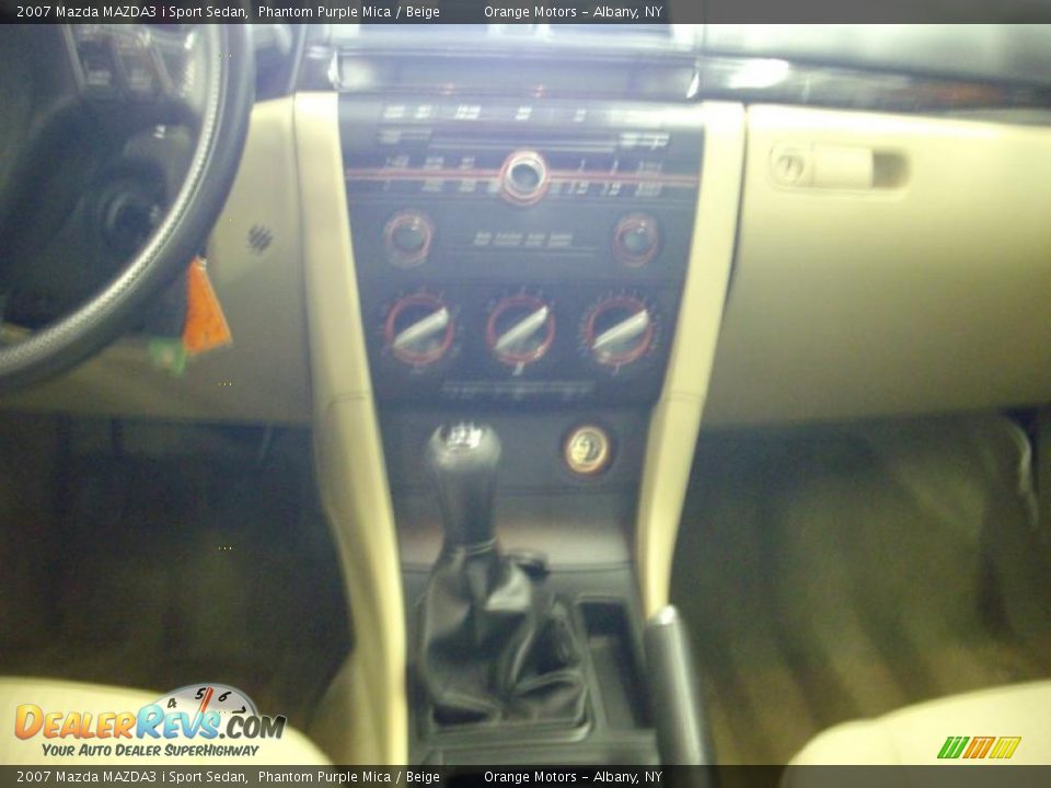 2007 Mazda MAZDA3 i Sport Sedan Phantom Purple Mica / Beige Photo #10