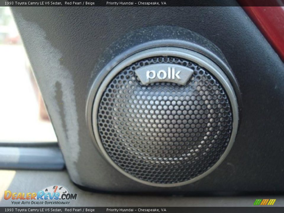 1993 Toyota Camry LE V6 Sedan Red Pearl / Beige Photo #21