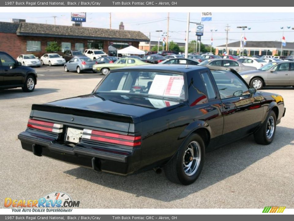 1987 Buick Regal Grand National Black / Black/Gray Photo #3