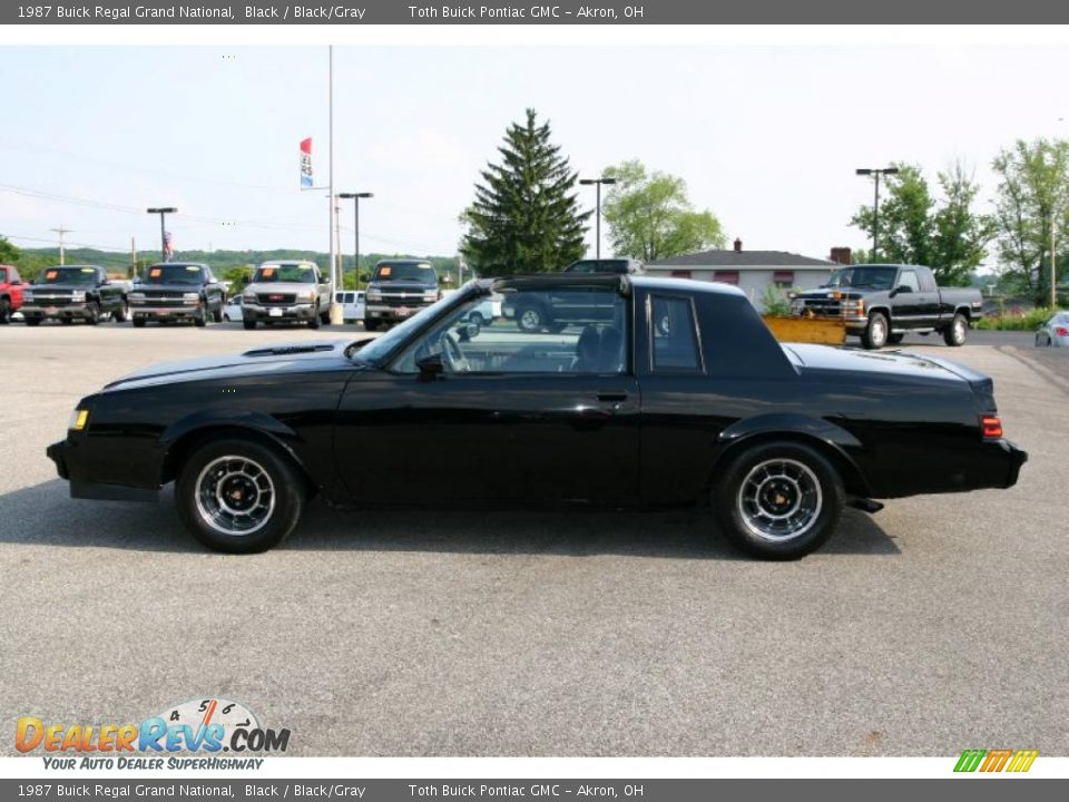 1987 Buick Regal Grand National Black / Black/Gray Photo #5