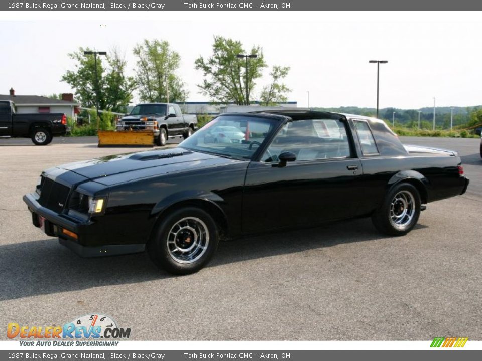 1987 Buick Regal Grand National Black / Black/Gray Photo #6