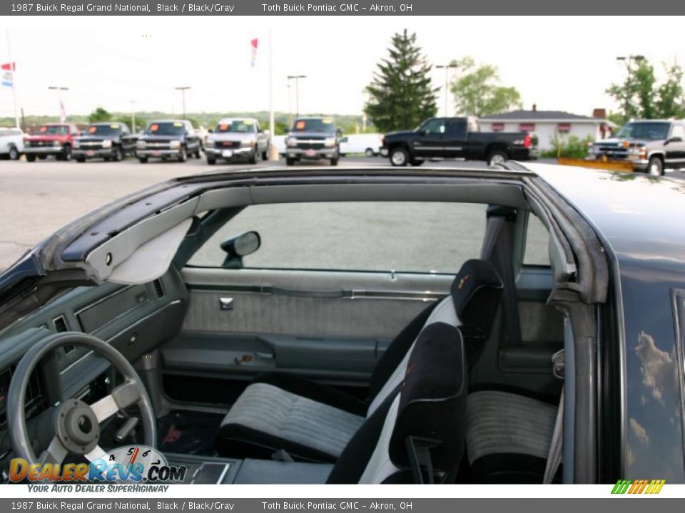 1987 Buick Regal Grand National Black / Black/Gray Photo #14