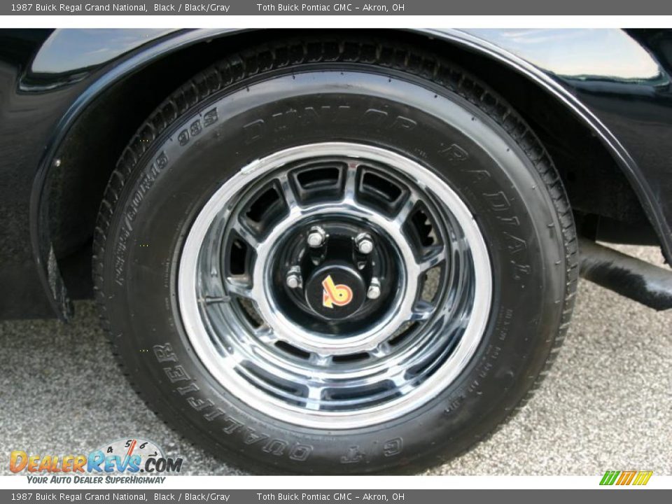 1987 Buick Regal Grand National Black / Black/Gray Photo #15