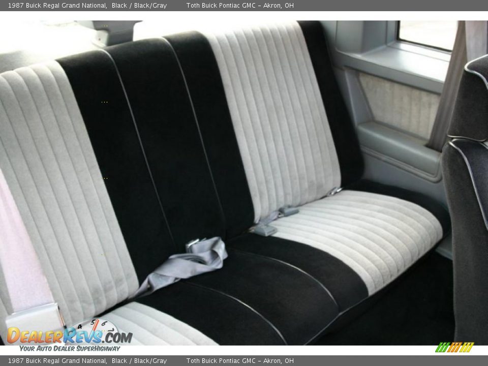 1987 Buick Regal Grand National Black / Black/Gray Photo #18