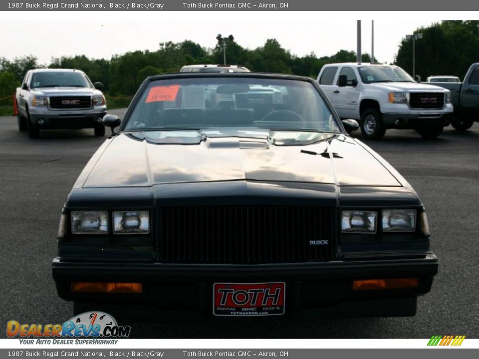 1987 Buick Regal Grand National Black / Black/Gray Photo #20