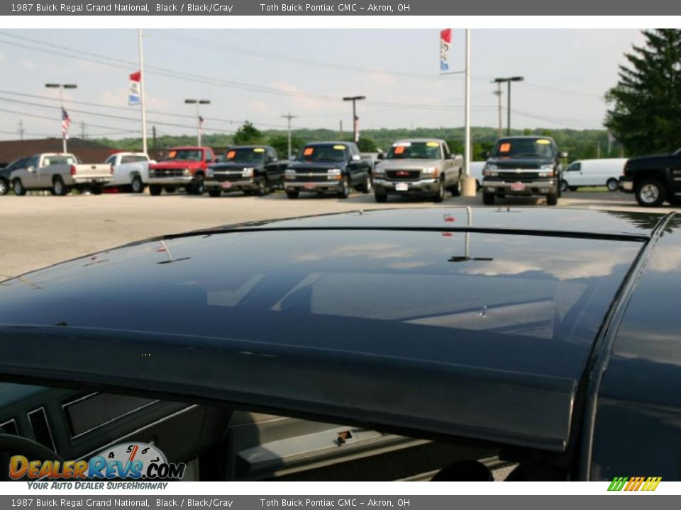 1987 Buick Regal Grand National Black / Black/Gray Photo #22