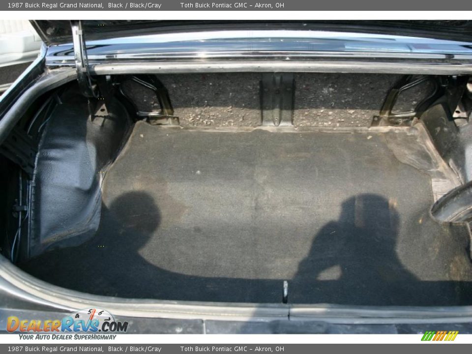 1987 Buick Regal Grand National Black / Black/Gray Photo #23