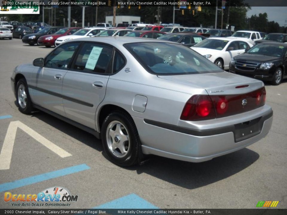 2003 Chevrolet Impala Galaxy Silver Metallic / Regal Blue Photo #5