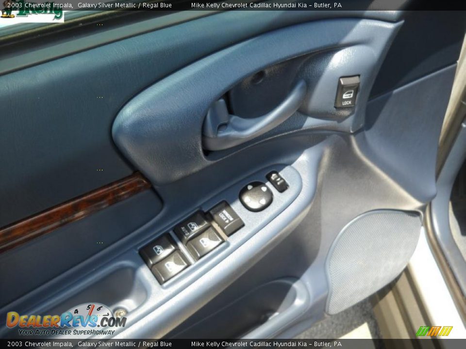 2003 Chevrolet Impala Galaxy Silver Metallic / Regal Blue Photo #16