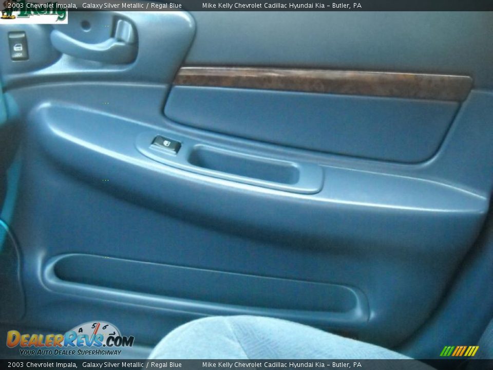 2003 Chevrolet Impala Galaxy Silver Metallic / Regal Blue Photo #17