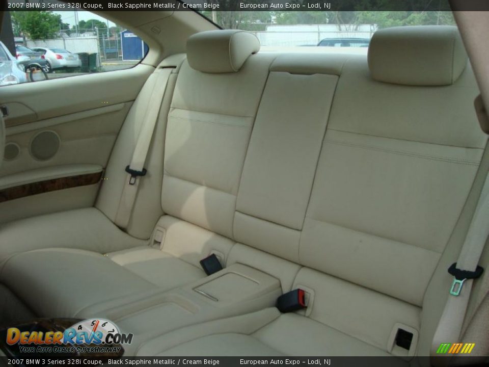 2007 BMW 3 Series 328i Coupe Black Sapphire Metallic / Cream Beige Photo #7