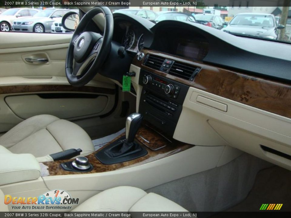 2007 BMW 3 Series 328i Coupe Black Sapphire Metallic / Cream Beige Photo #8
