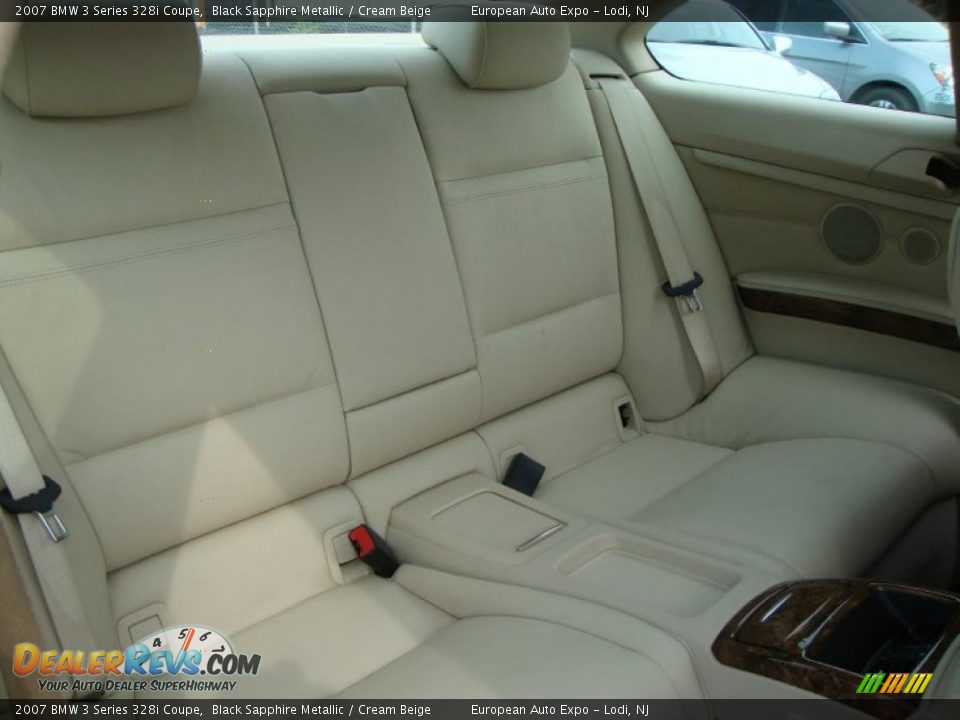 2007 BMW 3 Series 328i Coupe Black Sapphire Metallic / Cream Beige Photo #10