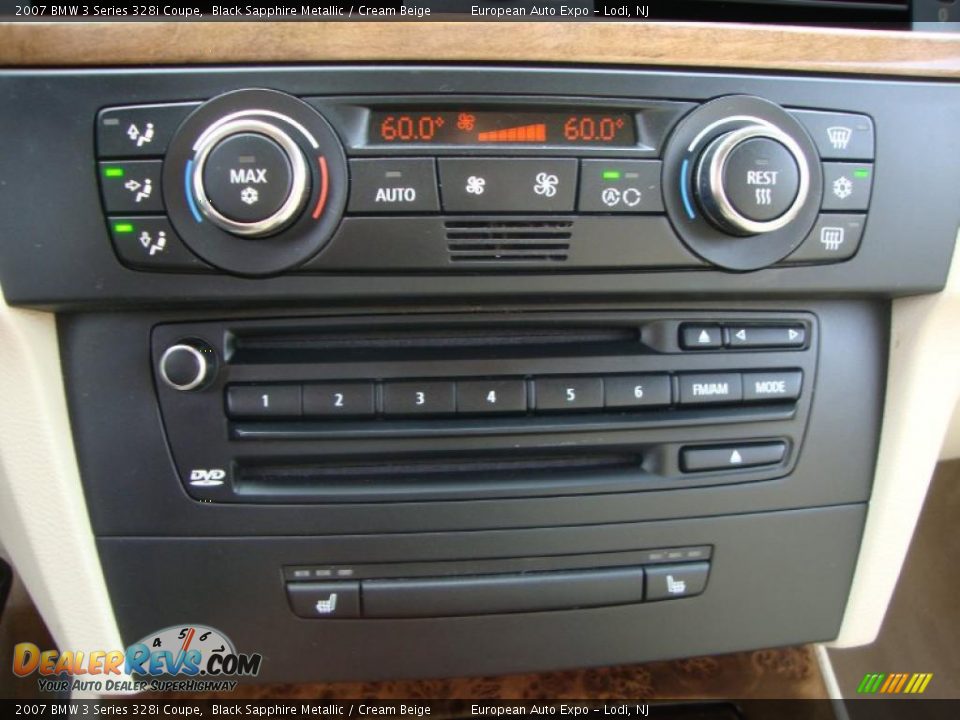 2007 BMW 3 Series 328i Coupe Black Sapphire Metallic / Cream Beige Photo #14