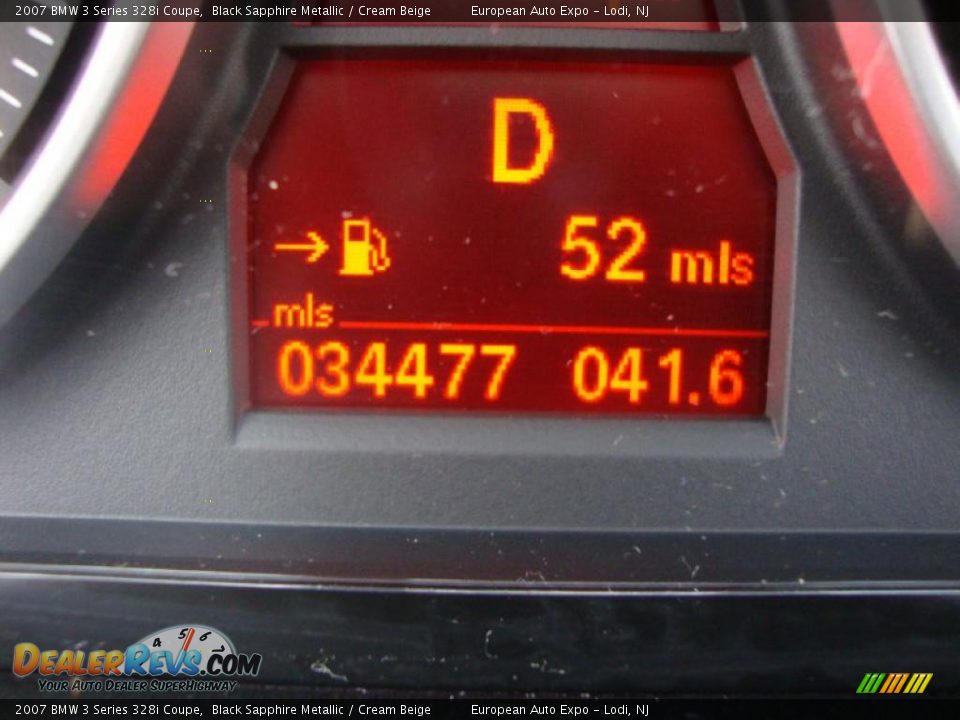 2007 BMW 3 Series 328i Coupe Black Sapphire Metallic / Cream Beige Photo #17