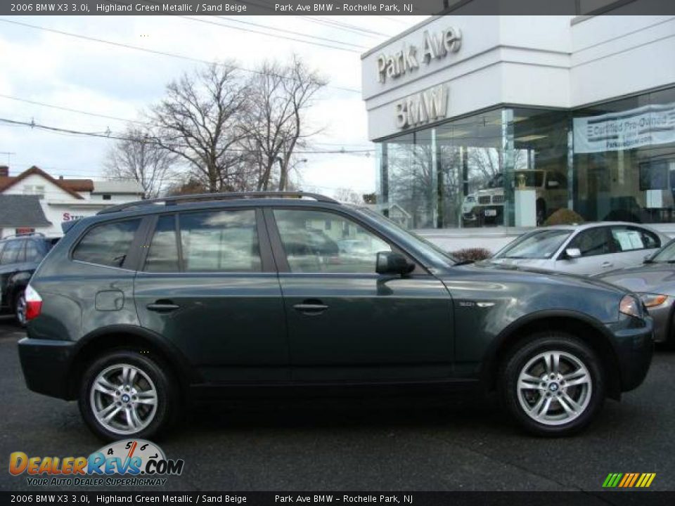2006 BMW X3 3.0i Highland Green Metallic / Sand Beige Photo #1