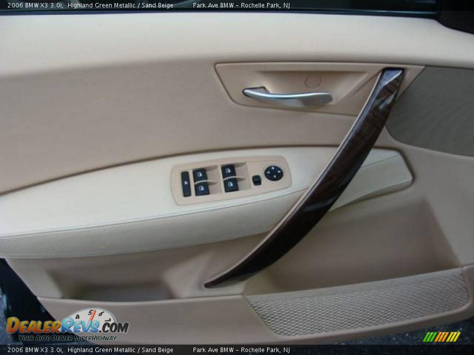 2006 BMW X3 3.0i Highland Green Metallic / Sand Beige Photo #9