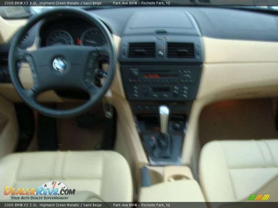 2006 BMW X3 3.0i Highland Green Metallic / Sand Beige Photo #12