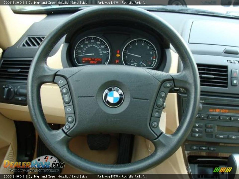 2006 BMW X3 3.0i Highland Green Metallic / Sand Beige Photo #14