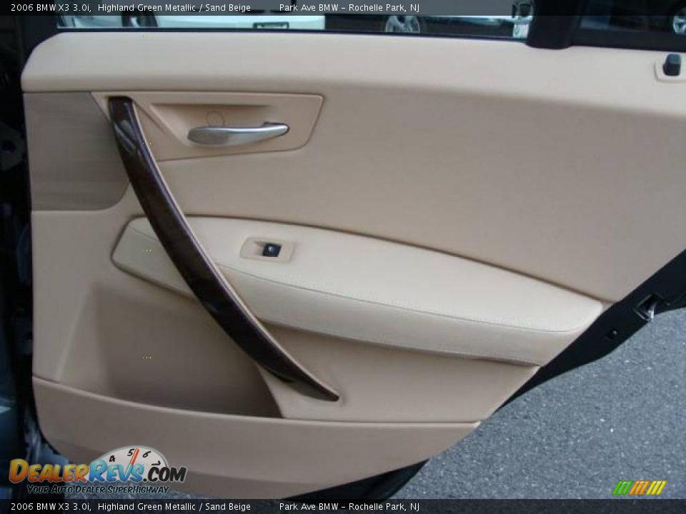 2006 BMW X3 3.0i Highland Green Metallic / Sand Beige Photo #20