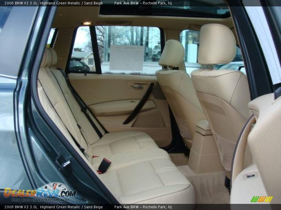 2006 BMW X3 3.0i Highland Green Metallic / Sand Beige Photo #21