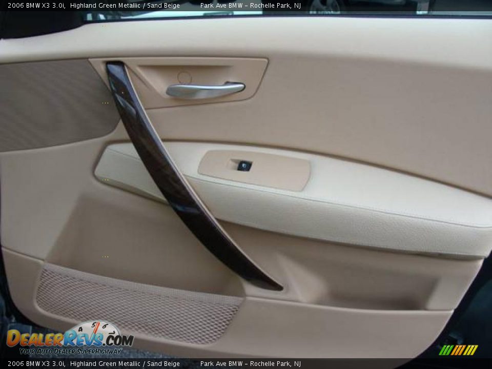 2006 BMW X3 3.0i Highland Green Metallic / Sand Beige Photo #22