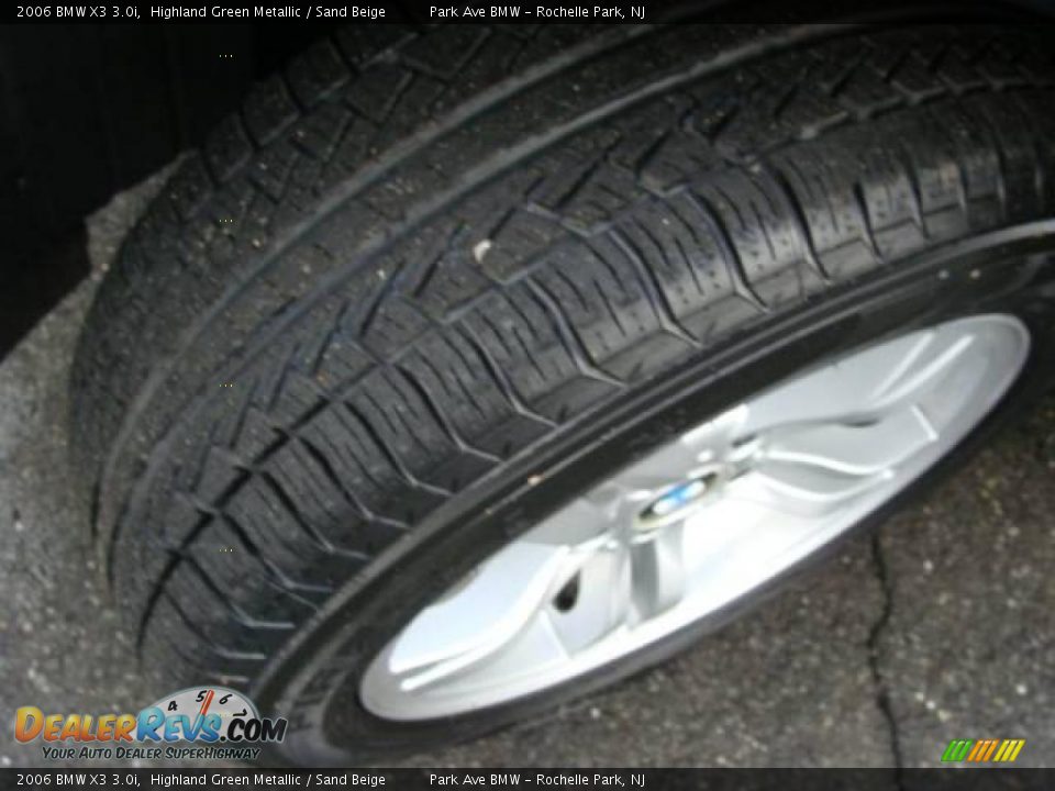 2006 BMW X3 3.0i Highland Green Metallic / Sand Beige Photo #25