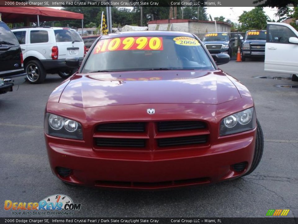 2006 Dodge Charger SE Inferno Red Crystal Pearl / Dark Slate Gray/Light Slate Gray Photo #2