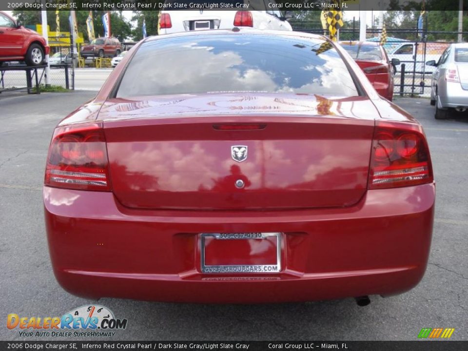 2006 Dodge Charger SE Inferno Red Crystal Pearl / Dark Slate Gray/Light Slate Gray Photo #5